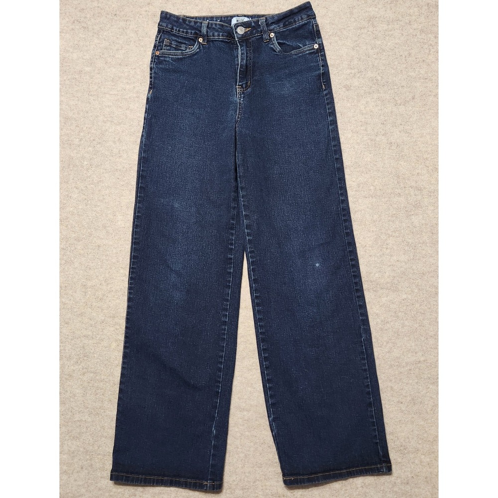 Refuge Denim High‎ Rise Wide Leg Dark Wash Jeans Womens Size 05